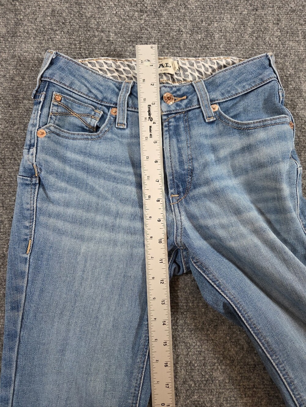 Ariat REAL Denim Boot Cut Jeans Womens 25R Charlee Western Stretch Light Wash - Picture 8 of 13